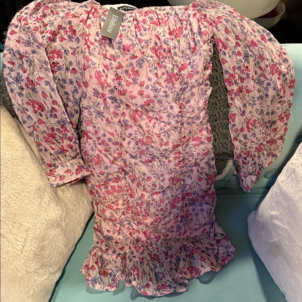 Eilly Bazaar Floral Dress NWT